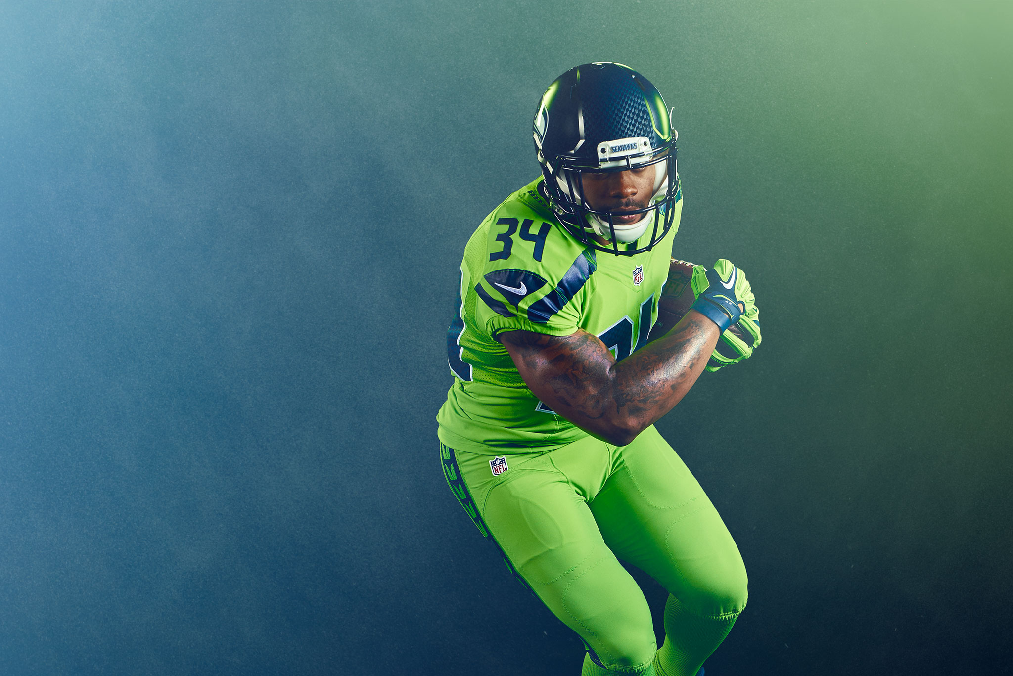 Zach Ancell Photography CA. Seattle Sports SEAHAWKS COLOR RUSH play