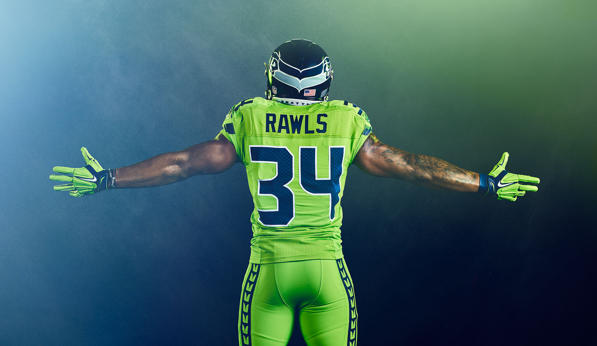 Zach Ancell Photography CA. Seattle Sports SEAHAWKS COLOR RUSH blue