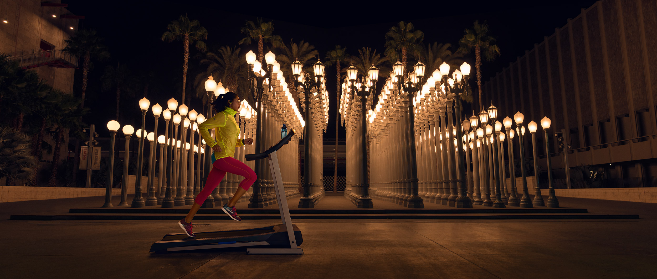 Ancell Digital Art OR. Los Angeles Sports GET OUT & RUN lights